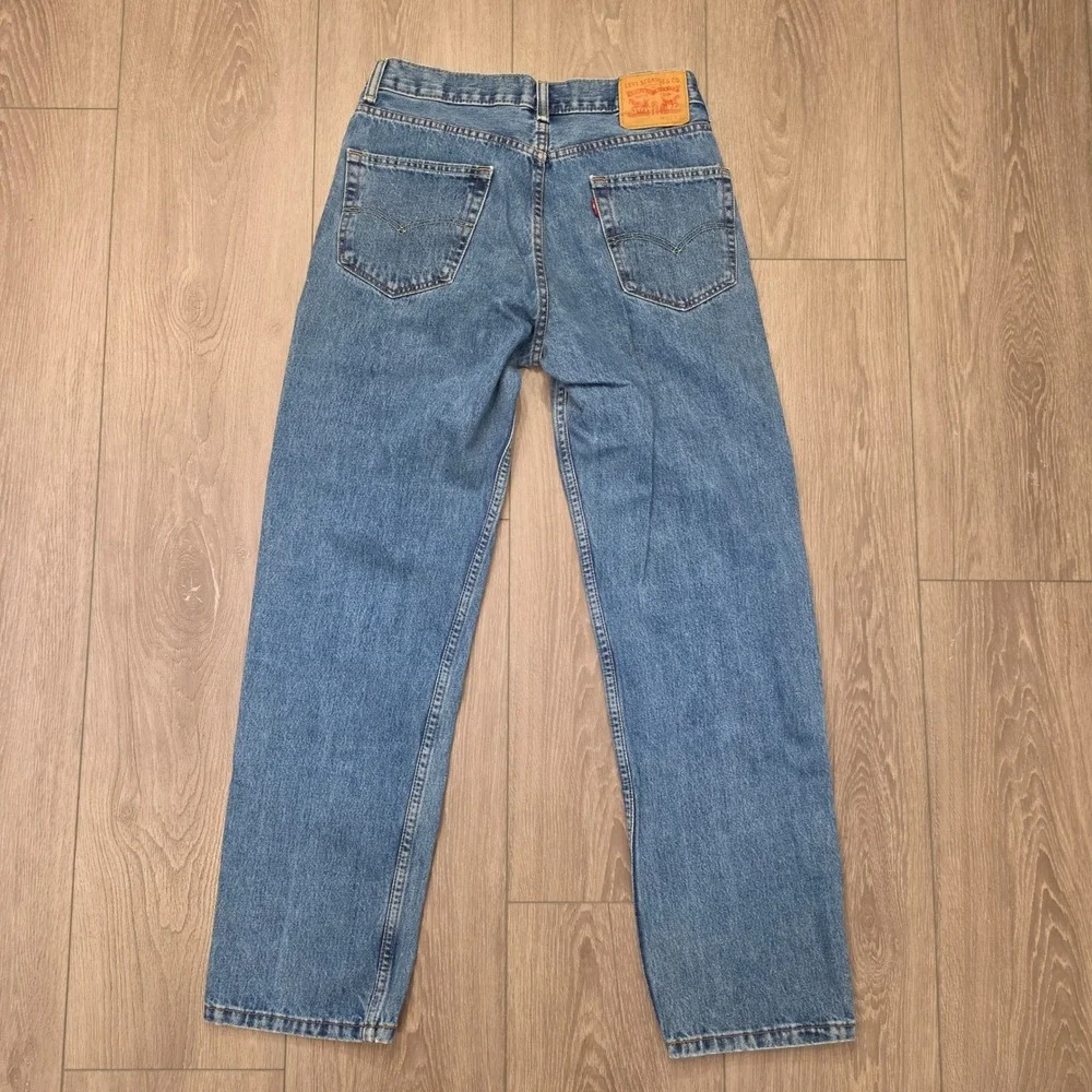 Levis 505 Regular Fit Straight Leg Jeans Mens 32x32 Medium Wash Blue Denim